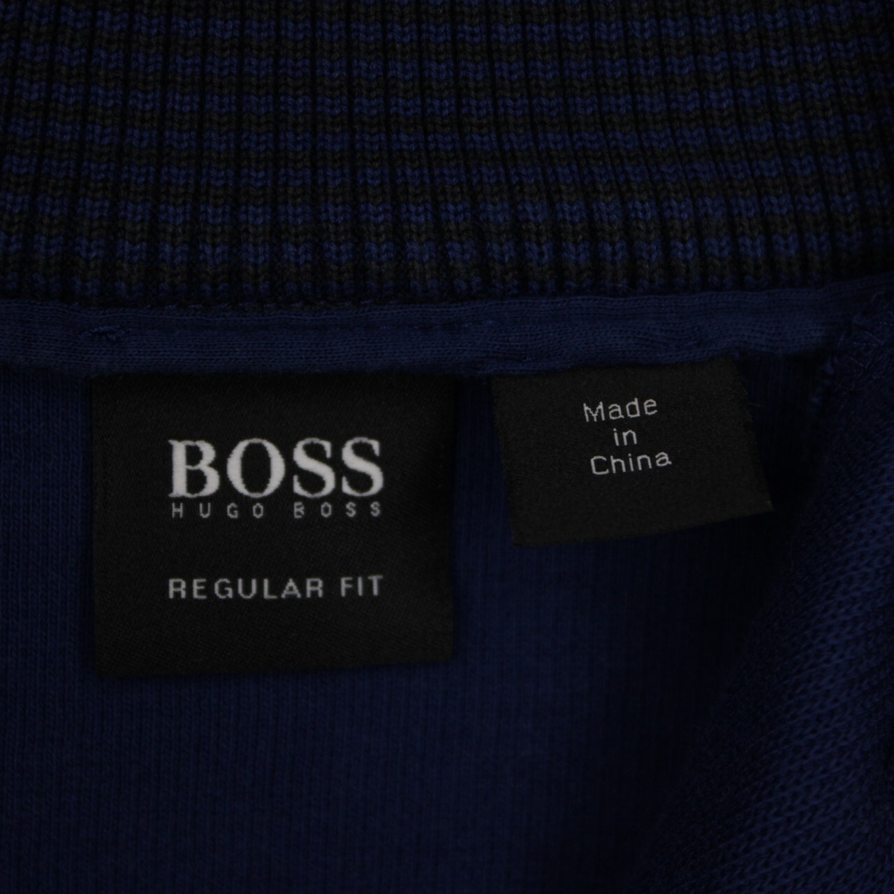 BOSS Hugo Boss Piceno Sweatshirt Mens XL Blue Regular Fit 1/4 Snap L/S Pullover