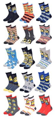 Chaussettes Enfant Licence MOI, MOCHE ET MECHANT fantaisie -Assortiment modèles