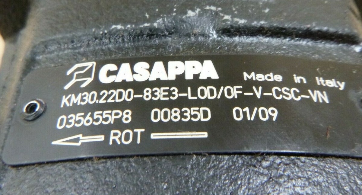 CASAPPA KM30 22 HYDRAULIC GEAR MOTOR CSC 3000RPM KM30.22D0 CASAPPA KM30 22 HYDRAULIC GEAR MOTOR CSC 3000RPM KM30.22D0
