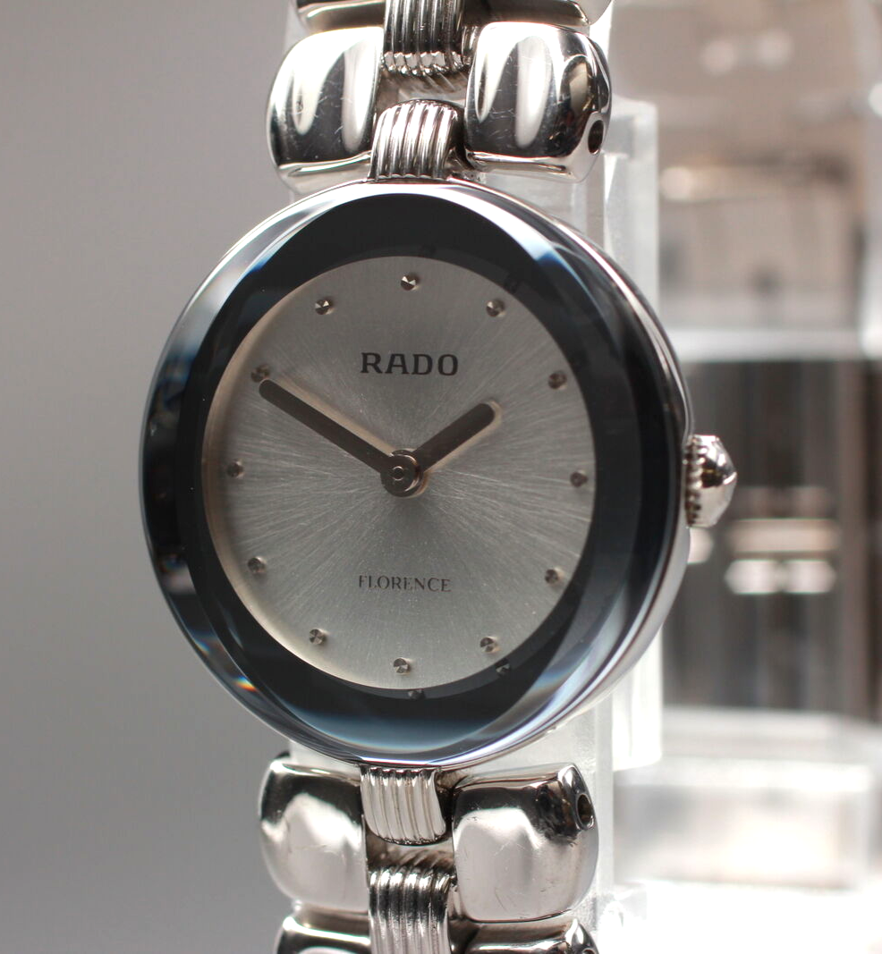 Exc+5] Rado Florence 153.3717.4 Silver dail Lady's Quartz Watch