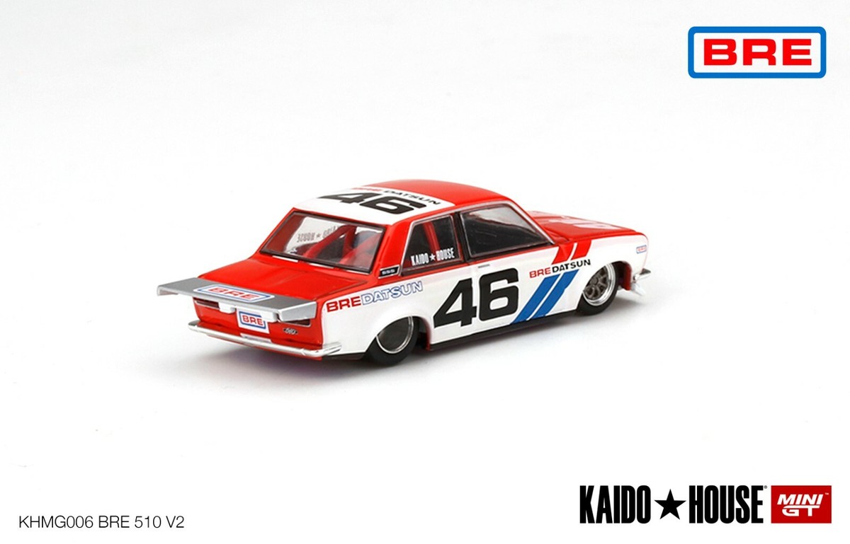 Kaido House Datsun 510 2台セット チェイス Mini GT x Kaido House 1:64 Datsun 510 Pro Street BRE #46 V2