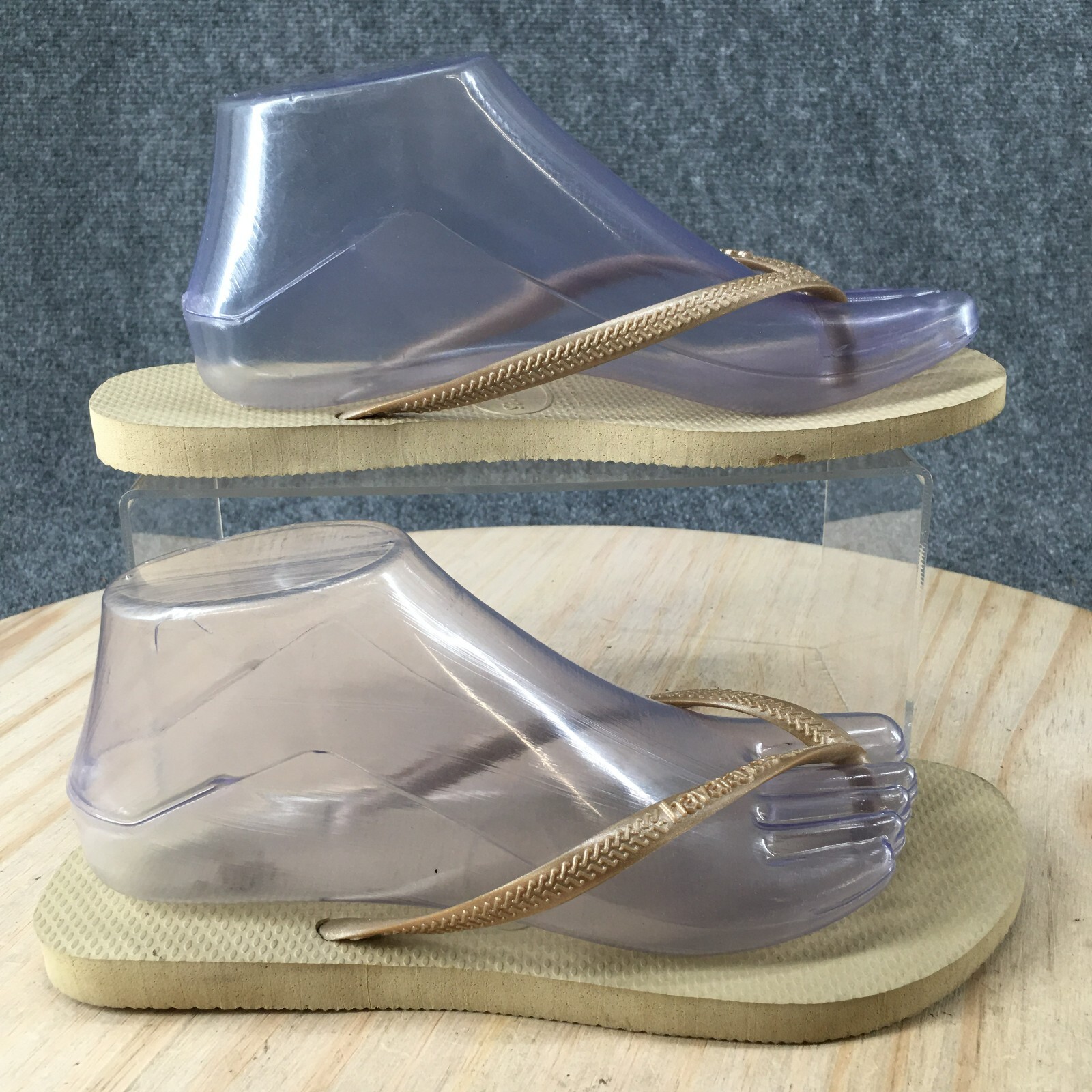 PANTOFOLA D’ORO Pantofole Havaianas donna 9 10 con infradito oro punta in gomma slip on piatte