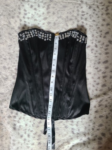 Charlotte Russe Black Rhinestone Bling Corset - Picture 5 of 7