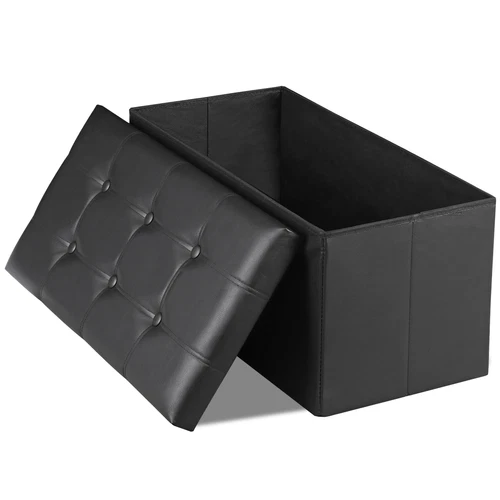Storage Ottoman Bench Folding Footrest Footstool Multi-color 30''/31.4''/43'' - Picture 31 of 87