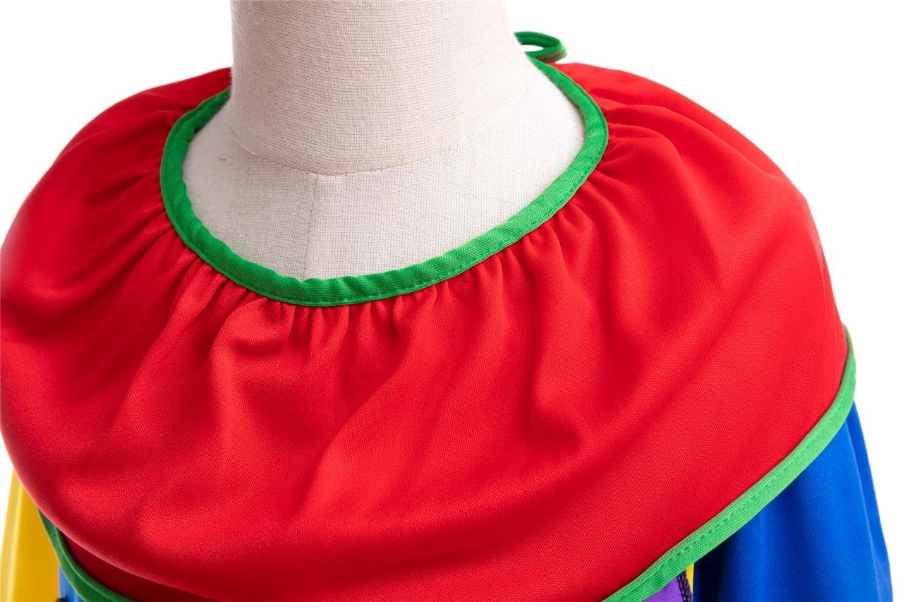Déguisement de clown pour garçon avec perruque multicolore - 4
