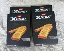 4 boxes Zuru X-Shot X Shot Pro, 1 Half Clip And 1 Full Clip. Clips Only . New