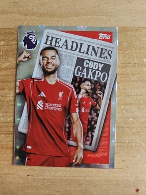 Cody Gakpo 2025 Topps Premier League | Headlines |#446 Liverpool FC