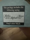 Wall Art Vinyl Removable Black Lettering "RELAX REFRESH RENEW" New — photo 4