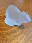 viking / blenko glass beaver paperweight frosty!