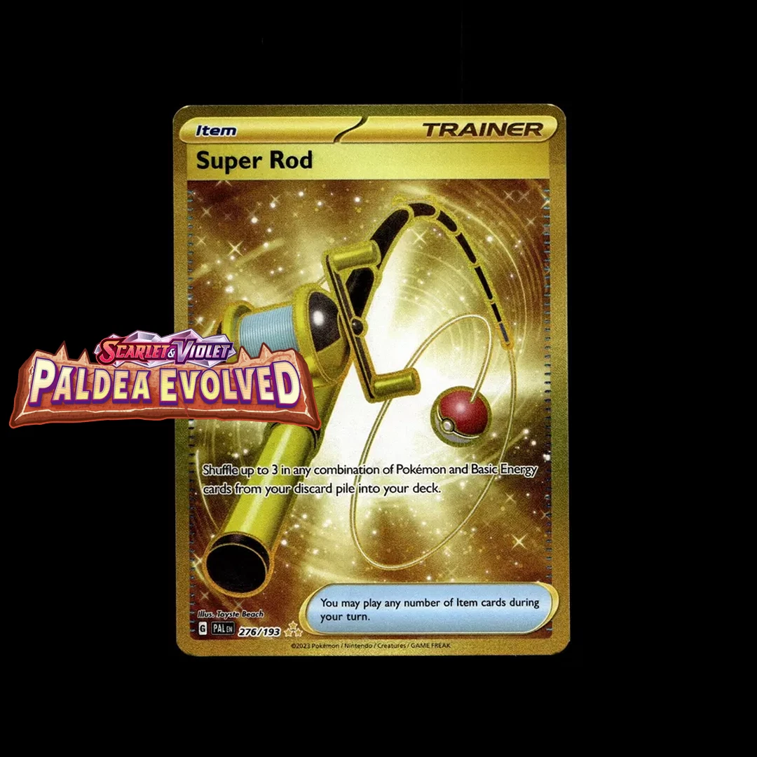 super rod pokemon card value 276/193 Sv02: Paldea Evolved for sale Flip a coin super rod pokemon card value