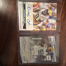 Panini Leaf Damone Clark & Neil Farrell Jr. LSU Tigers NFL Autograph 2 Card Lot