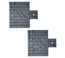 2 Pack Black Superlight 14oz Flatbed Trailer Lumber Tarp 24x27 (8' Drop)