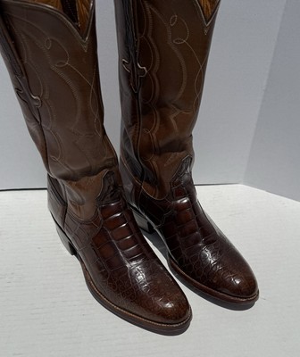 Lucchese San Antonio Caiman Western Boots, Size 8 1/2 D, awesome condition!