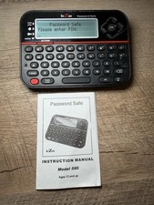 Password Keeper Safe Vault Model 595 Black Backlit LCD Keyboard no Box