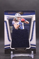 Simi Fehoko 2021 Playbook RC #MAM-SFE 1 PATCH Mammoth Materials Rookie SN/299