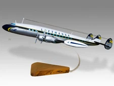 Lockheed Super Constellation L-1049-G Lufthansa Desktop Wood Model Small 1/130