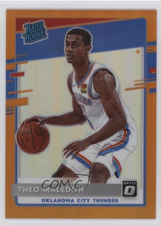 2020 Panini Donruss Optic Rated Rookie Orange Prizm /199 Theo Maledon #184 5yi