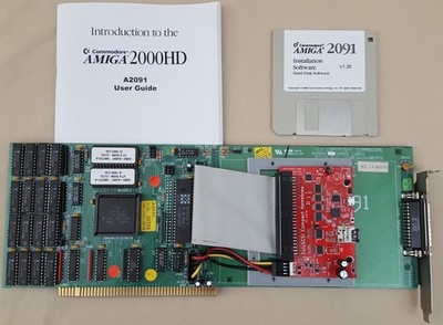 A2091 SCSI Controller ZuluSCSI Harddrive 2MB RAM for Amiga 2000 2000HD 2500 4000