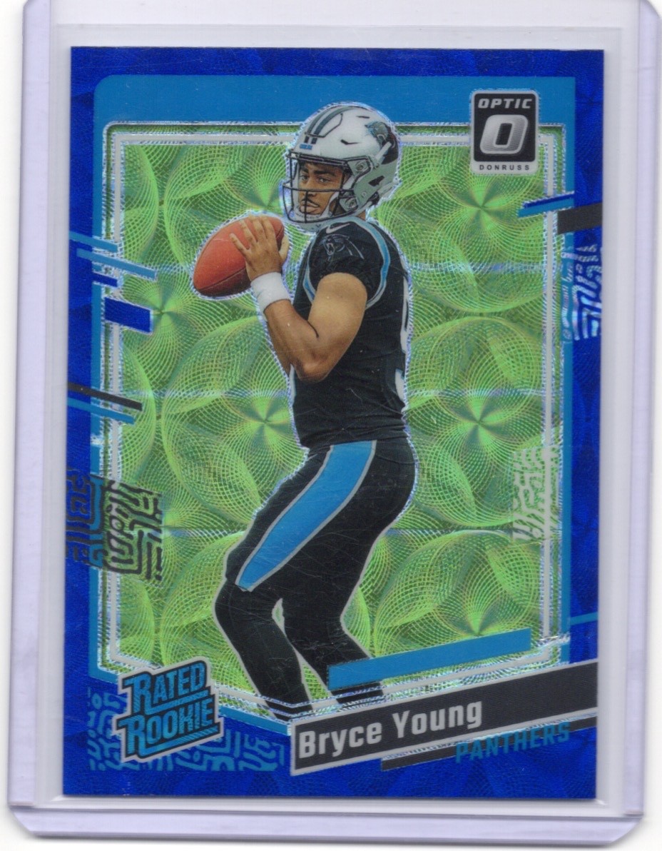 2023 Panini Donruss Optic - Rated Rookie Bryce Young #213 Blue Scope Prizm (RC)