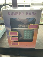 Electronic ATM Safe Navy Piggy Bank for Kids - Real Money Coin Bank with Code