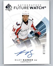 2017-18 SP Authentic - Future Watch Auto Riley Barber #73 /999 (AU, RC)