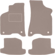Fußmatten Automatten Velours Beige für Seat Arosa 1997-2005 4-tlg