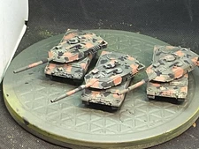 15mm or 1/100 Painted Ukranian  German Leopard 2. Team Yankee Compatible