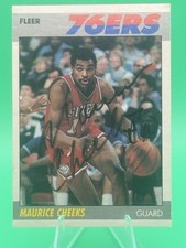 Maurice “Mo” Cheeks Autographed 87-88 Fleer 76ers