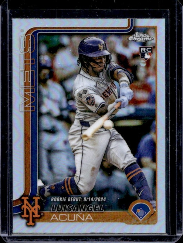 2025 Topps Chrome Update Luisangel Acuna RC Refractor Rookie #USC53 Mets