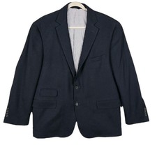 Blazer Brooks Brothers Azul Marino Lúpulo Reda Flexo Lana Mezcla Elástica 46R Ajuste Regent