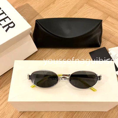 2026 GentleMonster Cali 02 Bright silver metal oval sunglasses | eBay