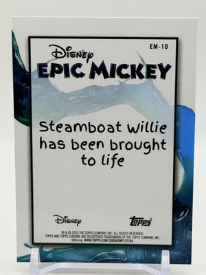 2026 Topps Disney Neon - Mickey Mouse Epic Mickey Chrome #EM-10