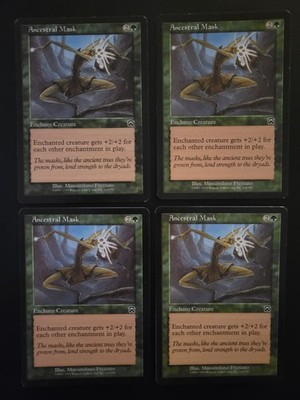 Ancestral Mask x4 Playset - Mercadian Masques 1999 - LP - Pauper Bogles - MTG