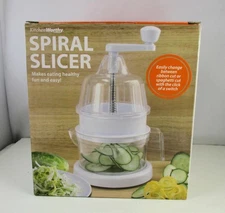 Kitchen Worthy Spiral Slicer - 2 Blades For Ribbon or Spaghetti Noodles - New