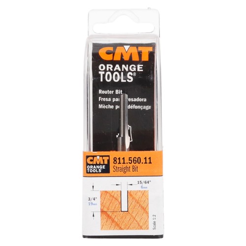 CMT 811.560.11 Solid Carbide Straight Bit for Routers DWP611, 1617, RT0701C - 第 1/4 張圖片