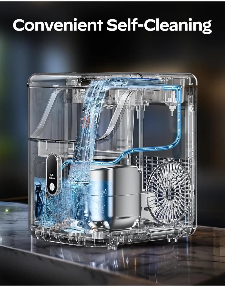 Nugget Eismaschine Arbeitsplatte, HOMEZAY Kiesel mit weichem Kauartikel...  - Bild 3 von 4