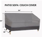 Easy Going Patio Furniture Soft Cover 54” W x 38” x 35” H Gray/Dark Gray — photo 6