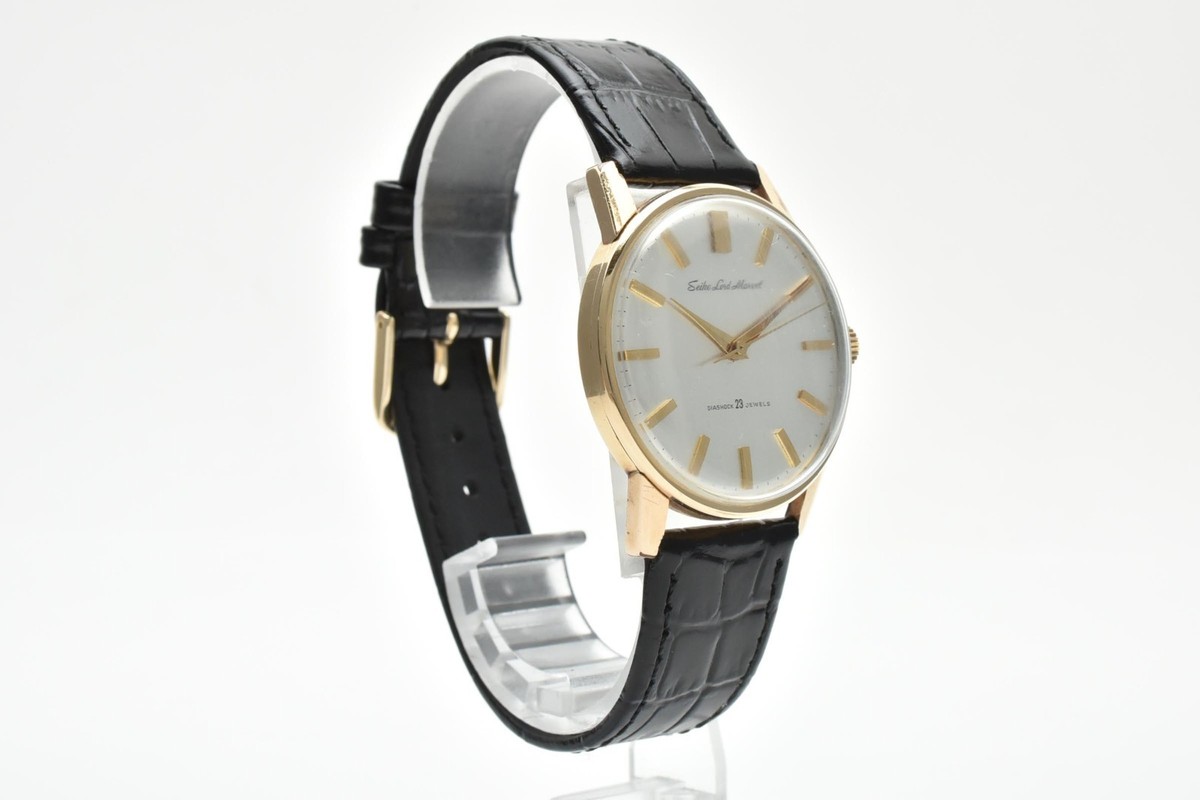 Vintage 1965 Seiko Lord Marvel 5740-1990 White Gold 23J Hand