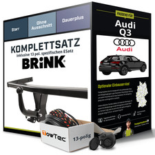 Für AUDI Q3 Typ F3B Anhängerkupplung starr +eSatz 13pol 06.2018-jetzt NEU PKW