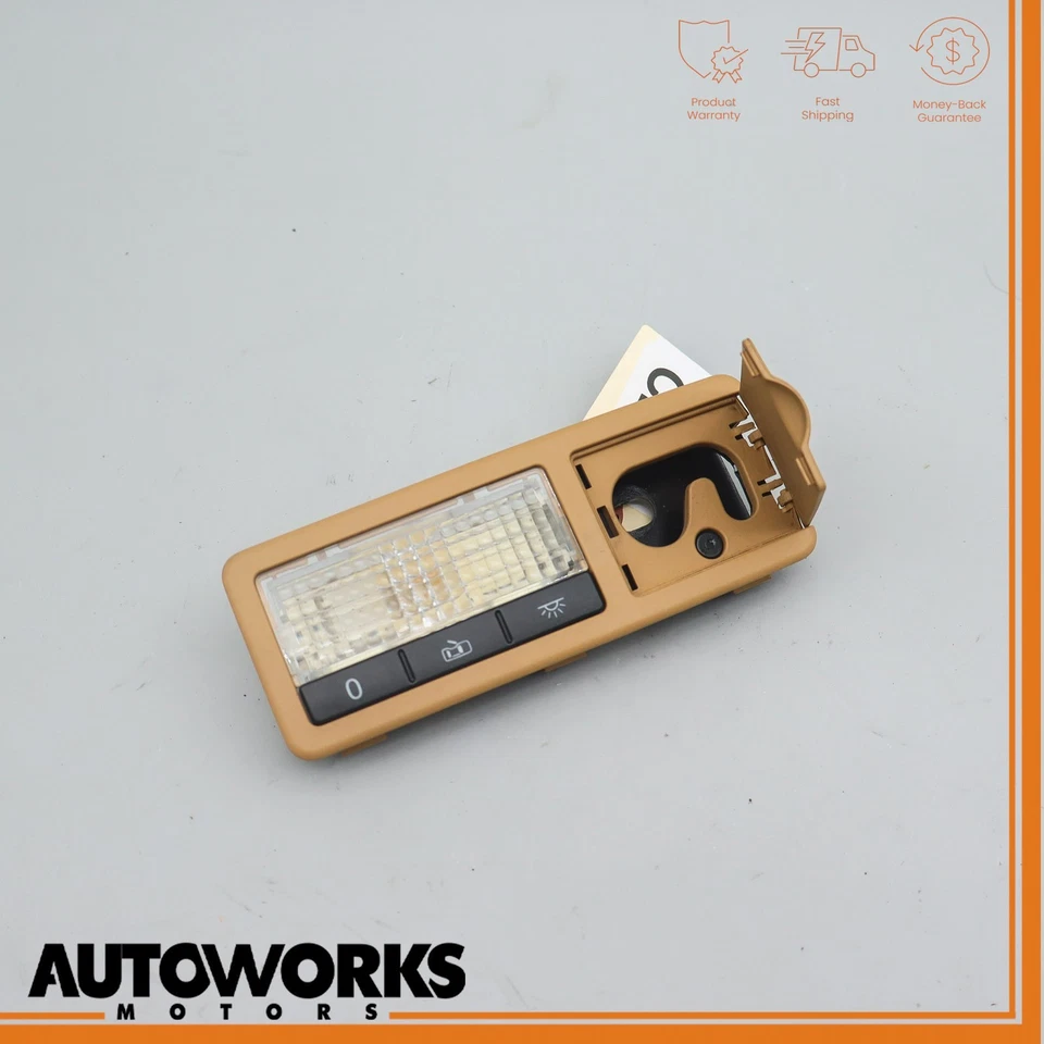 03-10 Lámpara de lectura de luz domo superior izquierda trasera Porsche Cayenne 957 beige OEM Foto 3 de 4