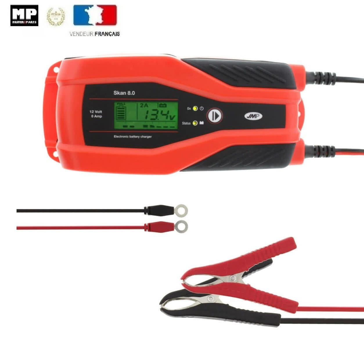 Chargeur 12V JMP Skan 8.0 intelligent de 2A à 8A automatique