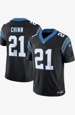 New W/Tags,Mens Nike Vapor Fuse NFL Carolina Panthers Jeremy Chinn Jersey,BLK,L