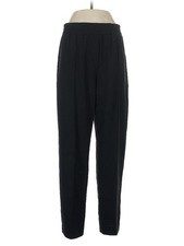 H M Black Career Pleated High Waist Straight Leg Business Casual Size 6