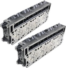 Set Of 2 New Loaded Cylinder Heads For Ford 6.0l Powerstroke 18mm 03-05 No Core