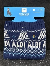NEW 2024 ALDI Gear Dog Sweater  Blue Deer M
