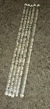 Vintage Clear Glass Stirring Rod Cocktail Stick 10" Mixing Barware MCM Lot of 5