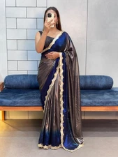 Sarees For Women, Bollywood Party Wear Saree, Shaded Saree.