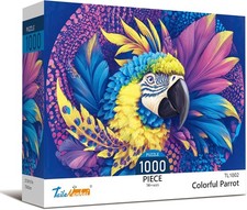 Colorful Parrot 1000 Pc Jigsaw Puzzle, Brand New-Sealed Box 