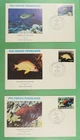 DR WHO 1981 FRENCH POLYNESIA 3 FDC FISH CACHET R22160