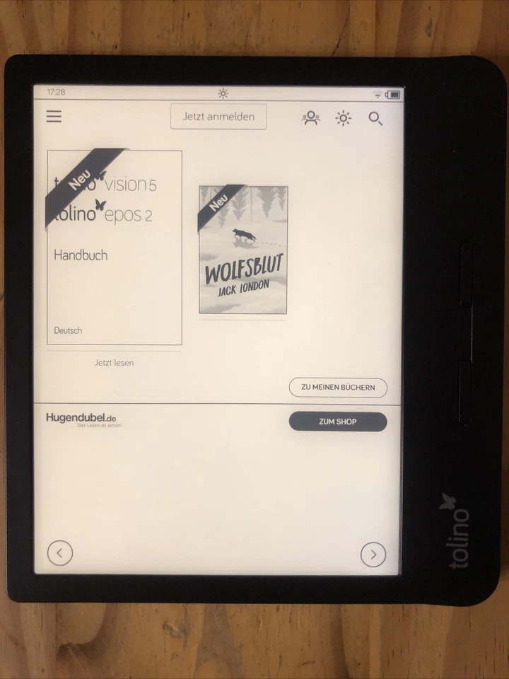 Tolino Vision 5 7" 8GB [Wi-Fi] schwarz Top - Bild 2 von 4